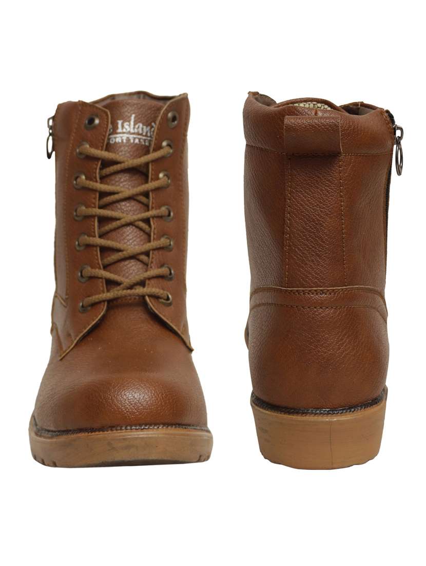 men tan high ankle boots - 19585159 - Standard Image - 3