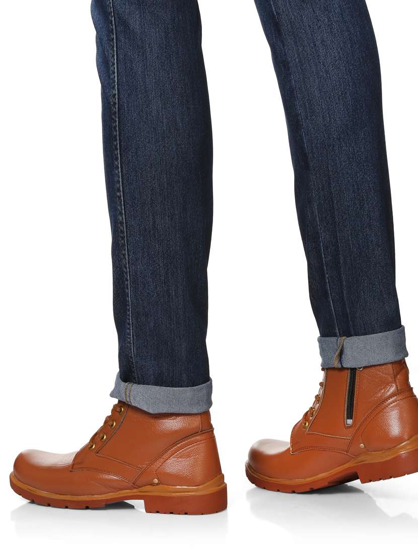 men tan high ankle boots - 19585159 - Standard Image - 5
