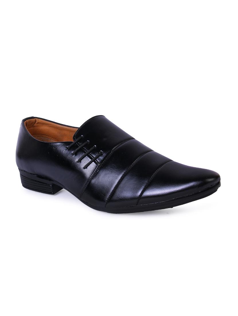 black leather laceup derbies - 19585364 - Zoom Image - 0