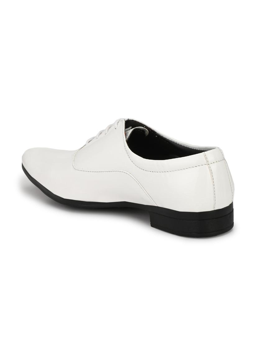 white patent leather laceup oxfords - 19585397 - Standard Image - 3