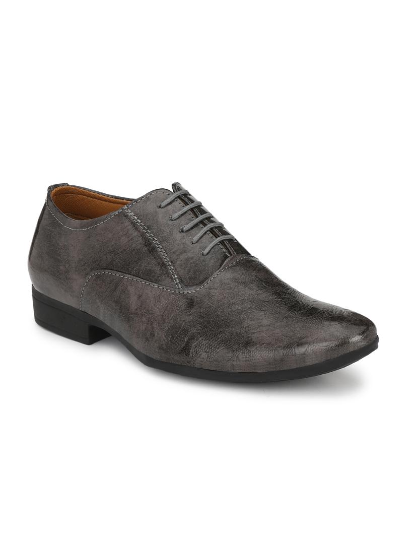 grey patent leather laceup oxfords - 19585398 - Zoom Image - 0