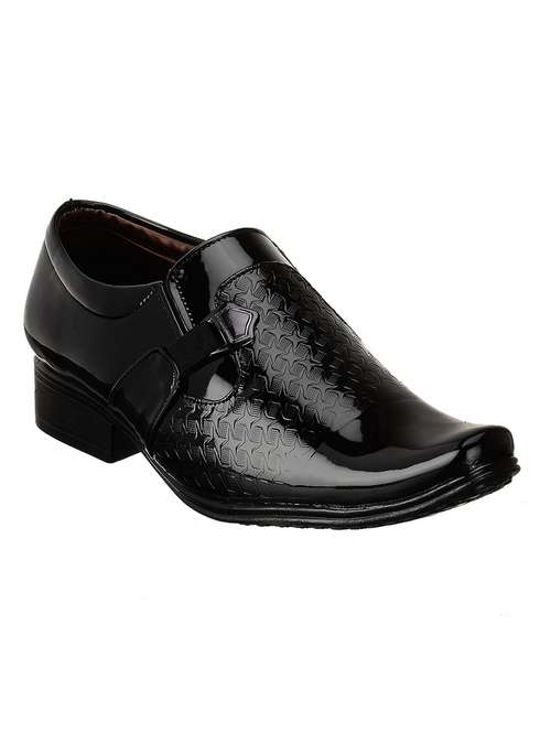 black patent leather slip on ons - 19585455 - Standard Image - 0
