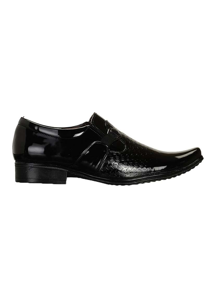 Black Patent Leather Slip On Ons