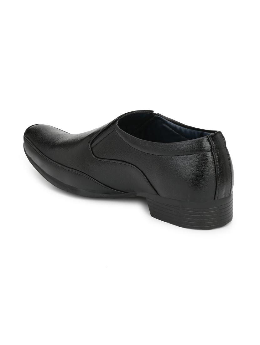 black slip on formal shoes - 19585457 - Standard Image - 3