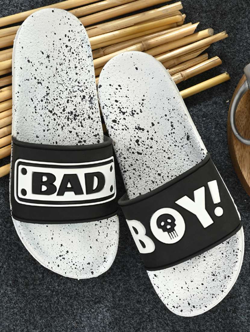 white pvc slip on flip flops - 19585547 -  Standard Image - 5