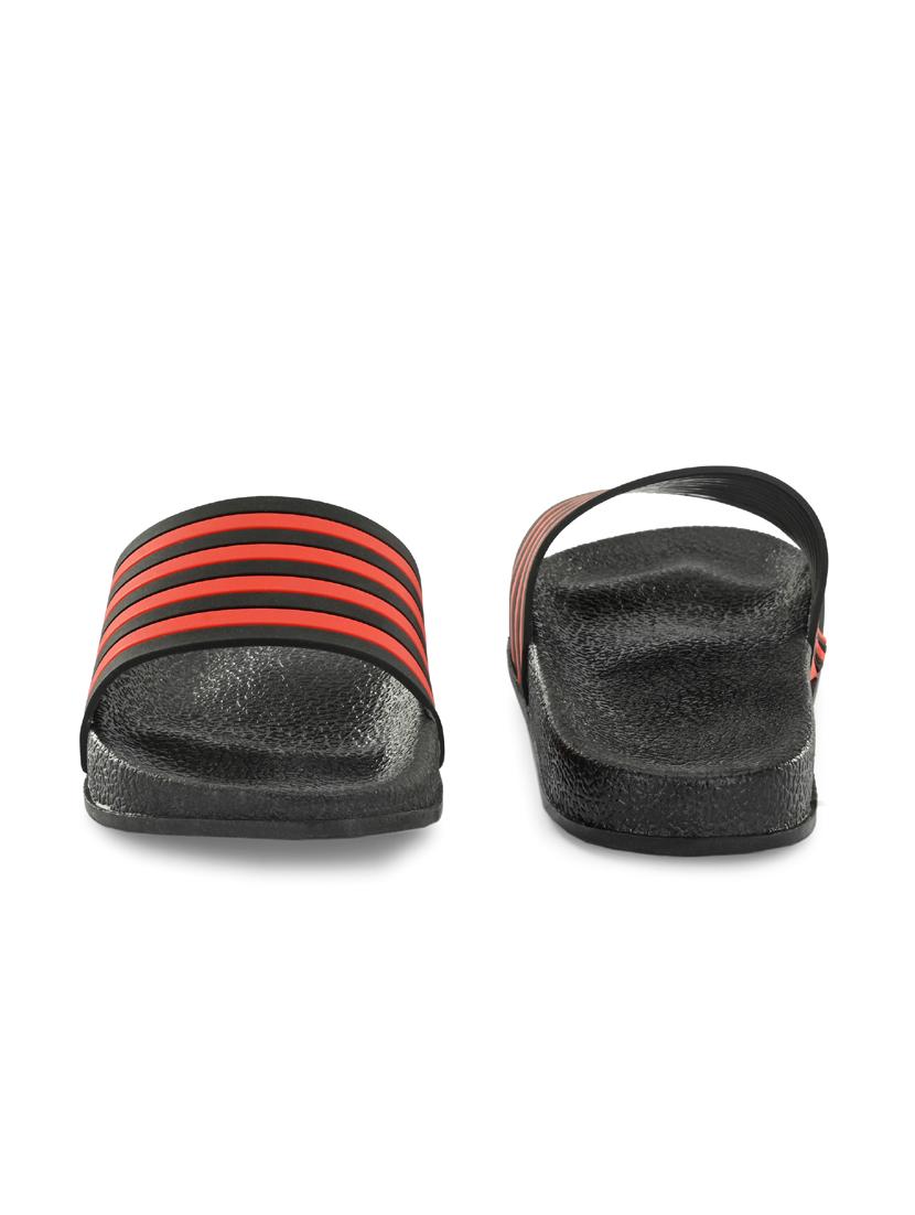 black pvc slip on flip flops - 19585552 - Standard Image - 3