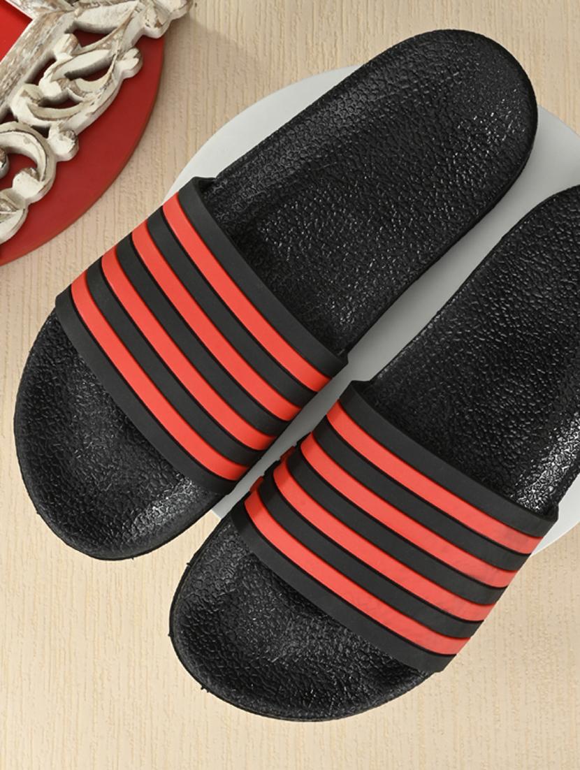 black pvc slip on flip flops - 19585552 - Standard Image - 5