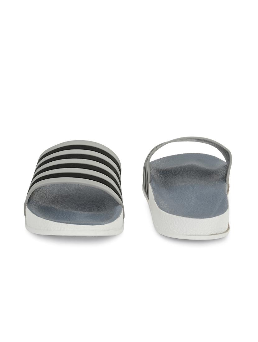 grey pvc slip on flip flops - 19585553 - Standard Image - 3