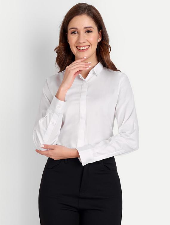 women solid regular shirt - 19586566 - Zoom Image - 0