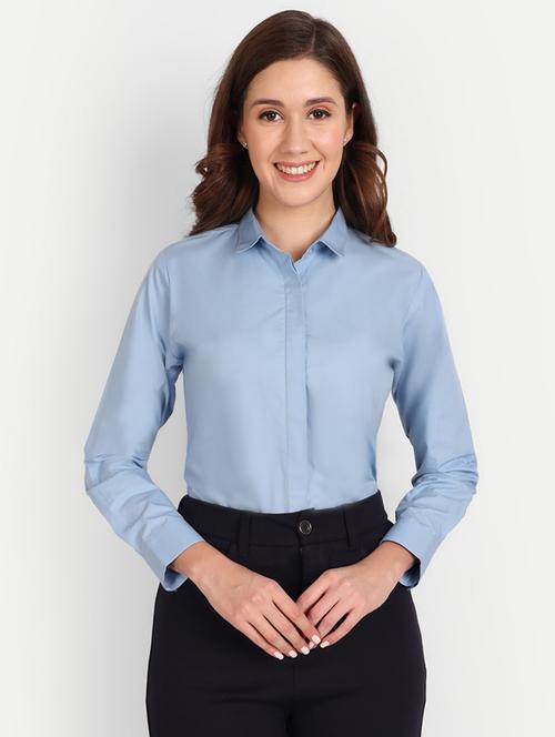 women solid regular shirt - 19586570 - Standard Image - 0