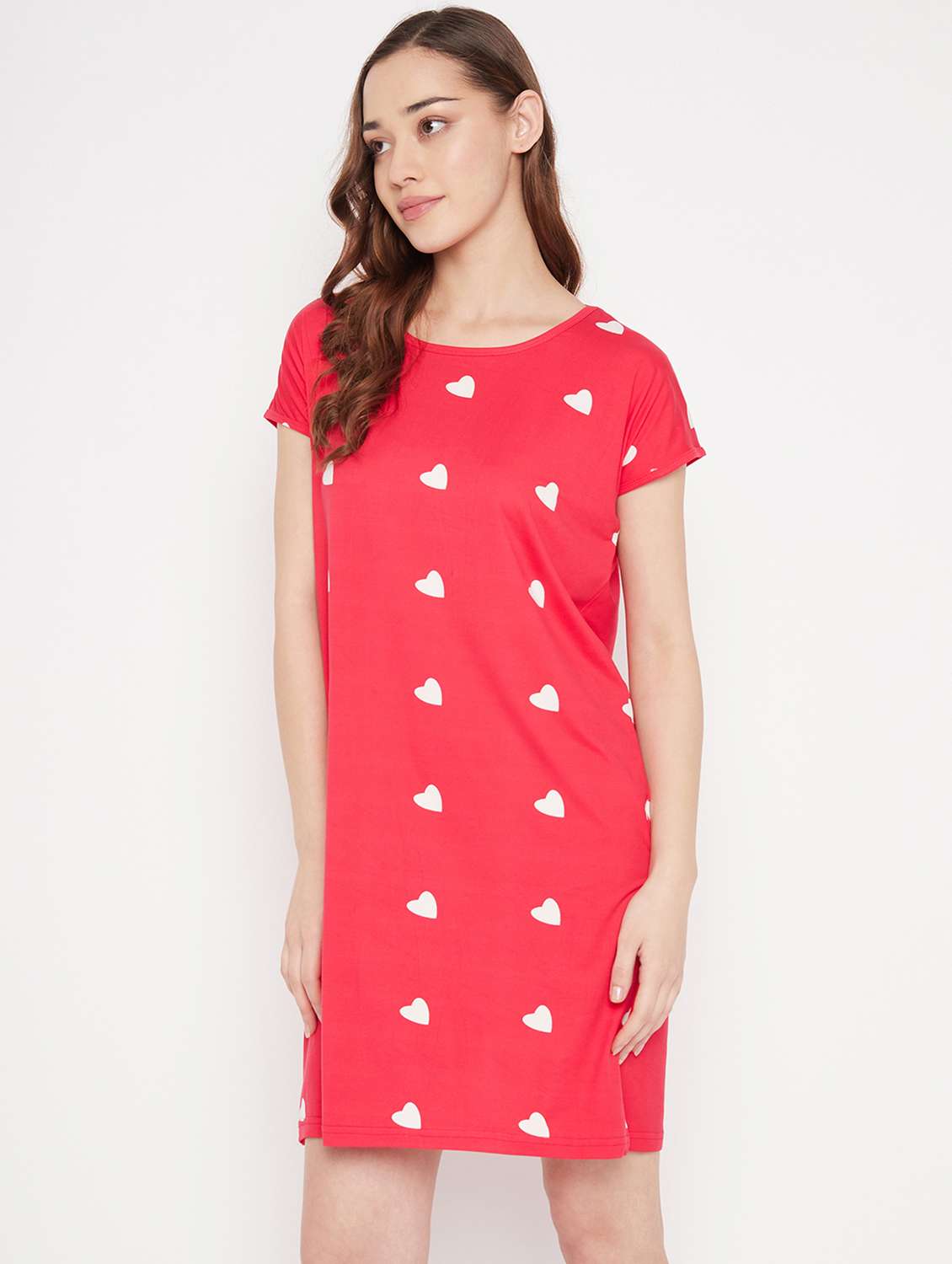 round neck printed sleepshirt