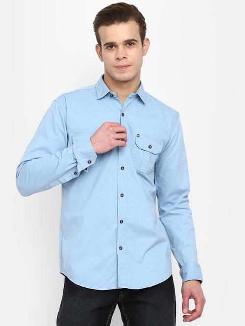 mens solid casual shirt - 19591227 -  Standard Image - 0