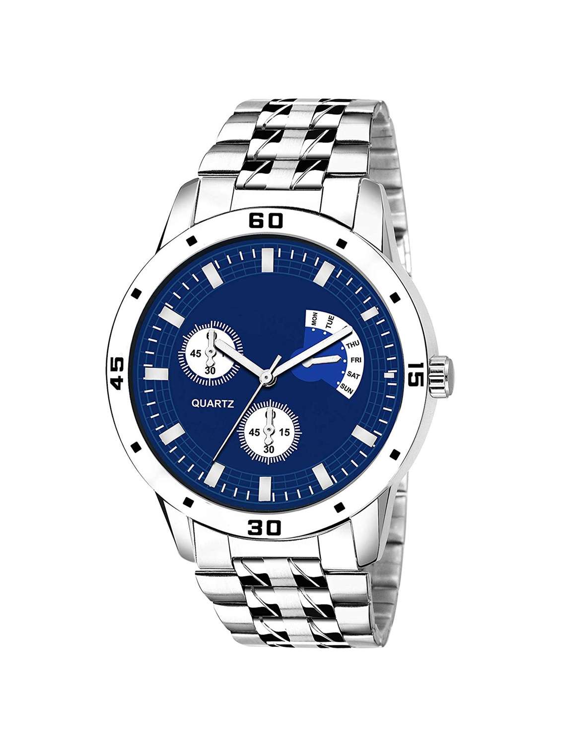 men's round shape analog watch 