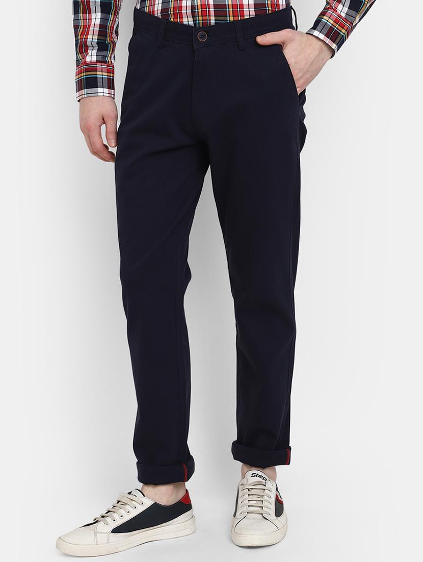 men mid rise solid chinos  - 19592566 -  Zoom Image - 0