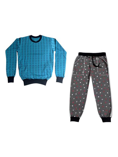 boys round neck printed full length sets - 19594428 - Standard Image - 0
