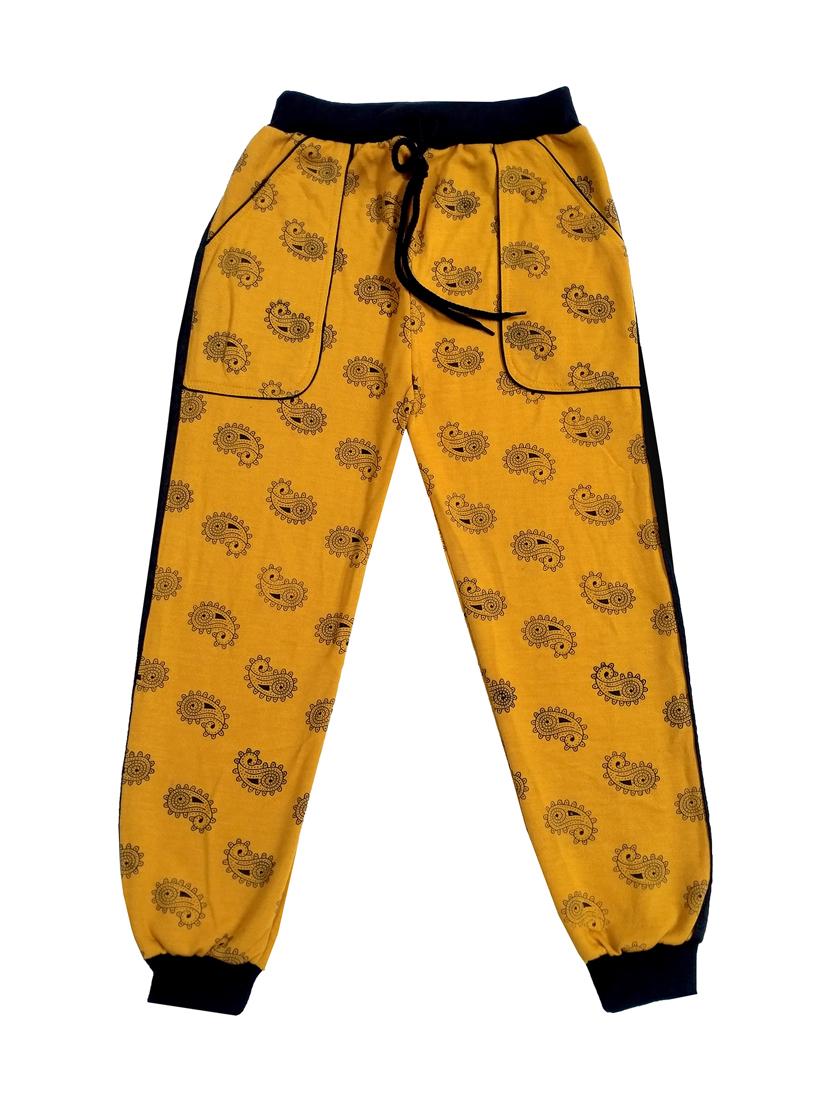 boys yellow printed round neck full length set - 19594465 - Standard Image - 3