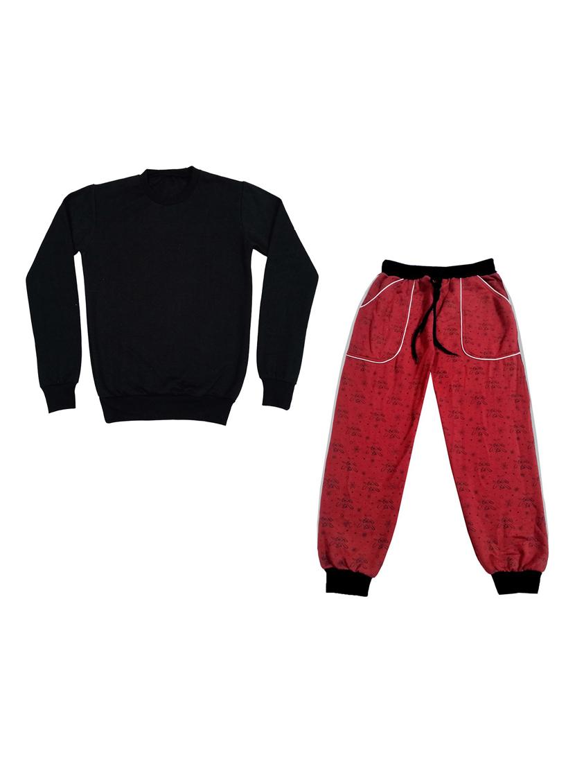 boys printed round neck full length set - 19594513 -  Zoom Image - 0