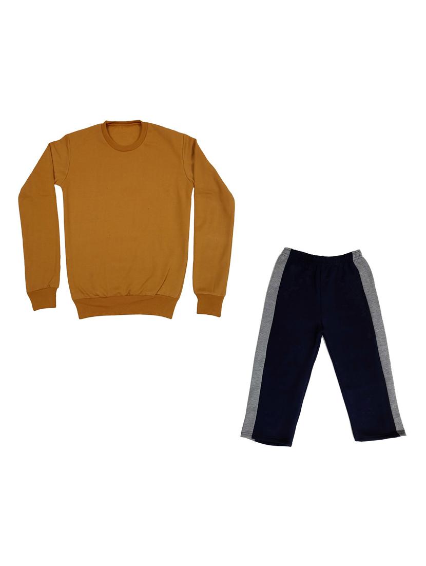 boys solid round neck full length set - 19594598 -  Zoom Image - 0