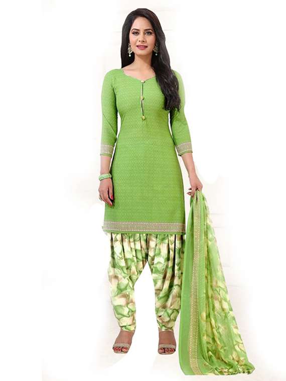 printed unstitched suit set