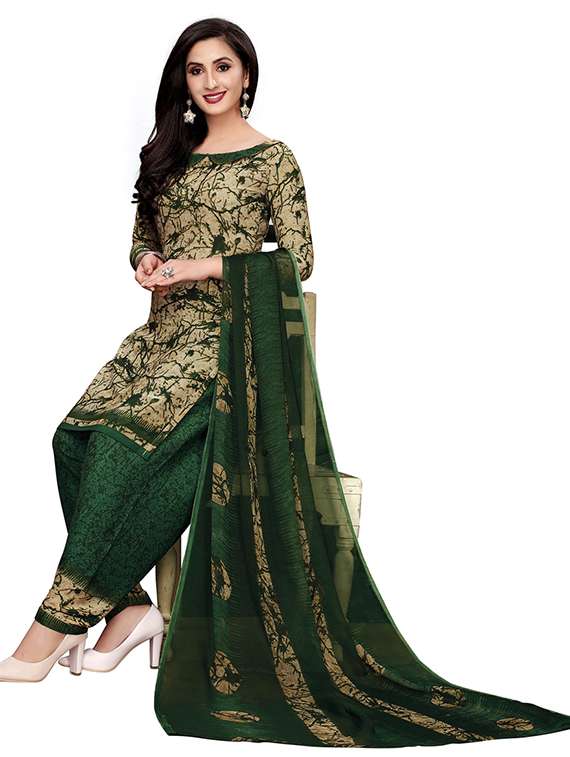 Printed Unstitched Suit Set - 19595230 -  Standard Image - 3