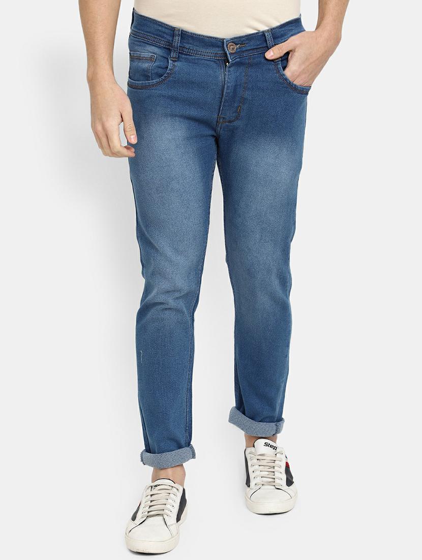 mens slim fit plain jeans - 19596531 -  Zoom Image - 0