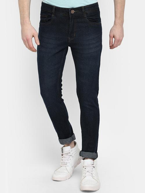 mens slim fit plain jeans - 19596583 - Standard Image - 0