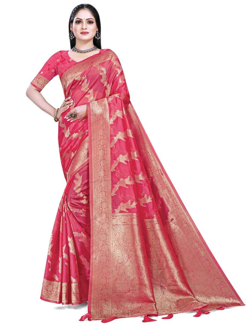 women's banarasi saree with blouse