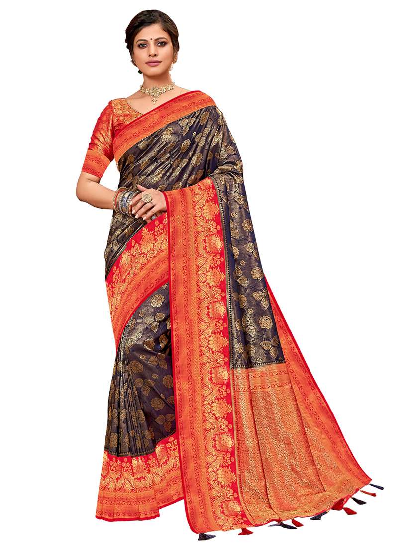women's banarasi saree with blouse