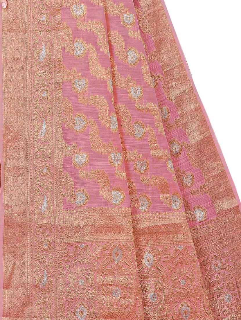 women's banarasi saree with blouse - 19596933 - Standard Image - 3