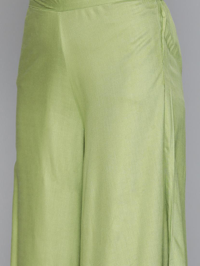 v-neck embroidered suit set - 19597861 - Standard Image - 3