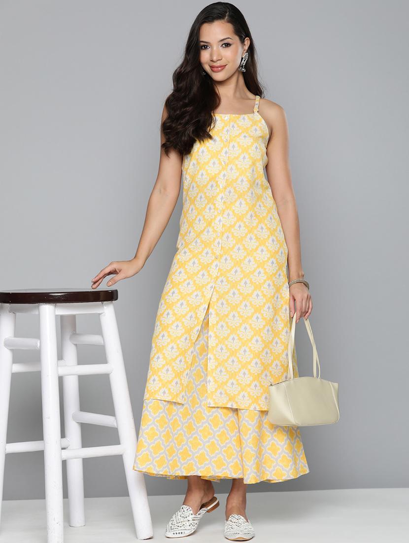 camisole neck kurta palazzo set - 19597870 - Standard Image - 3