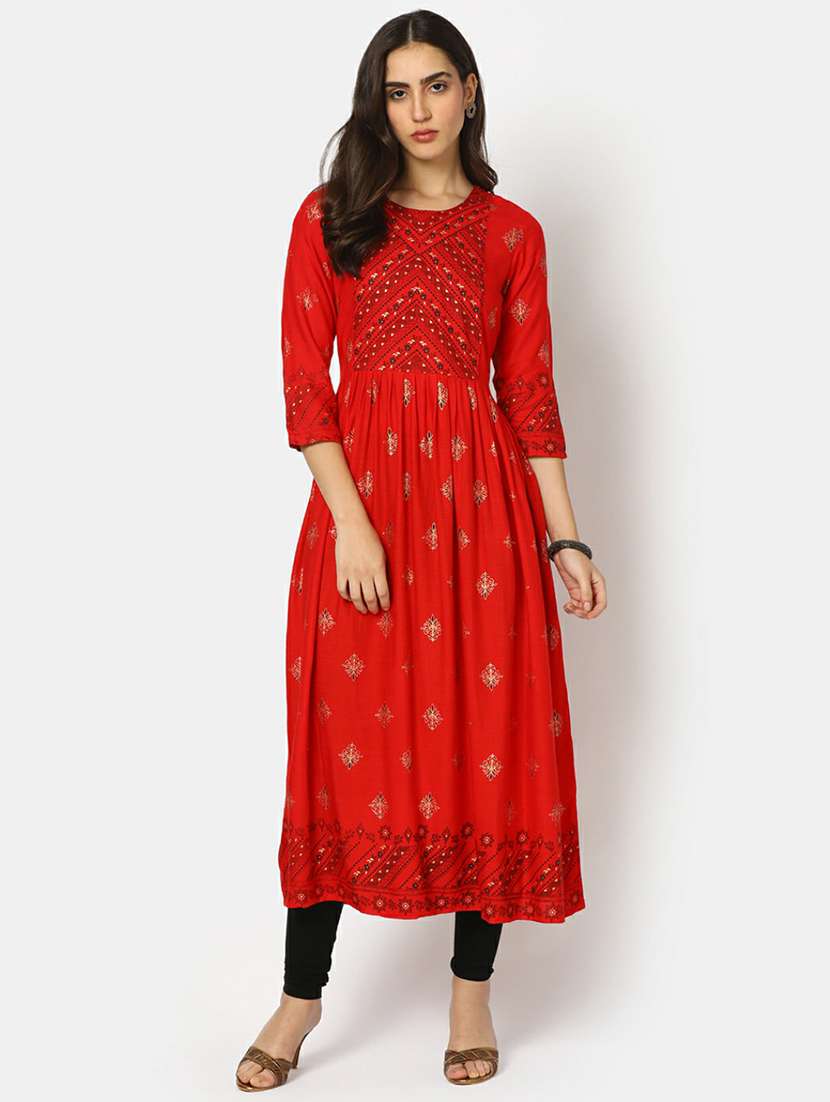 women's flared kurta