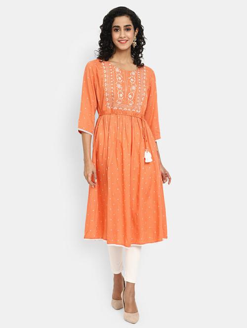 women's flared kurta - 19598269 - Standard Image - 0