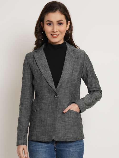 lapel neck casual blazer - 19598723 -  Standard Image - 0