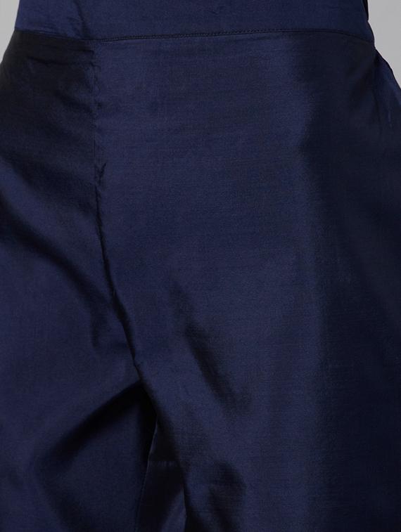 self design straight pant unstitched suit - 19600417 - Standard Image - 3