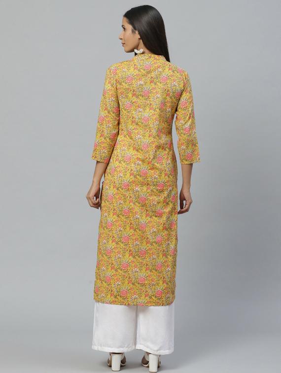 women's straight kurta - 19600888 - Standard Image - 3
