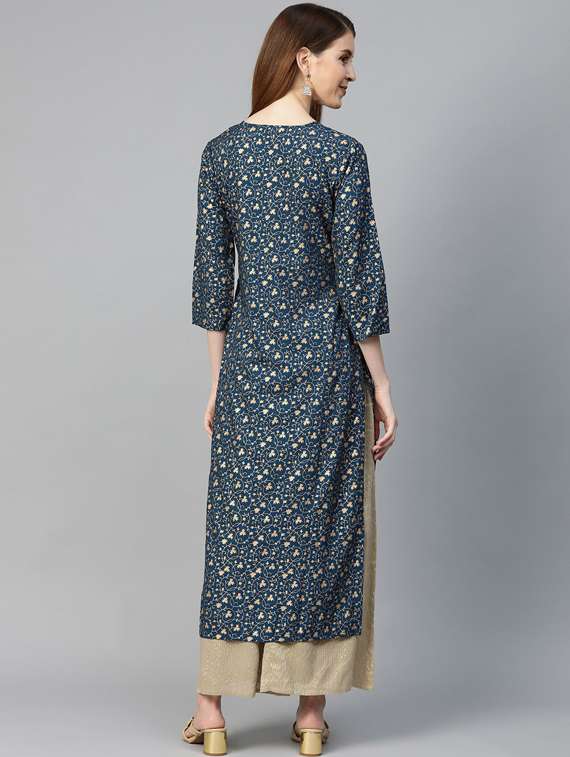 women's straight kurta - 19600970 - Standard Image - 3