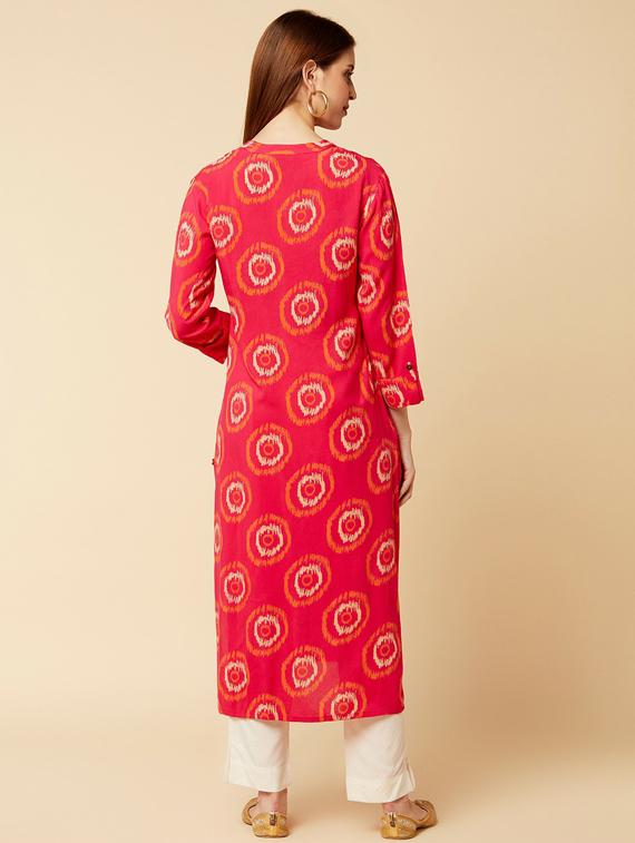 mandarin collar kurta pant set - 19601275 - Standard Image - 3