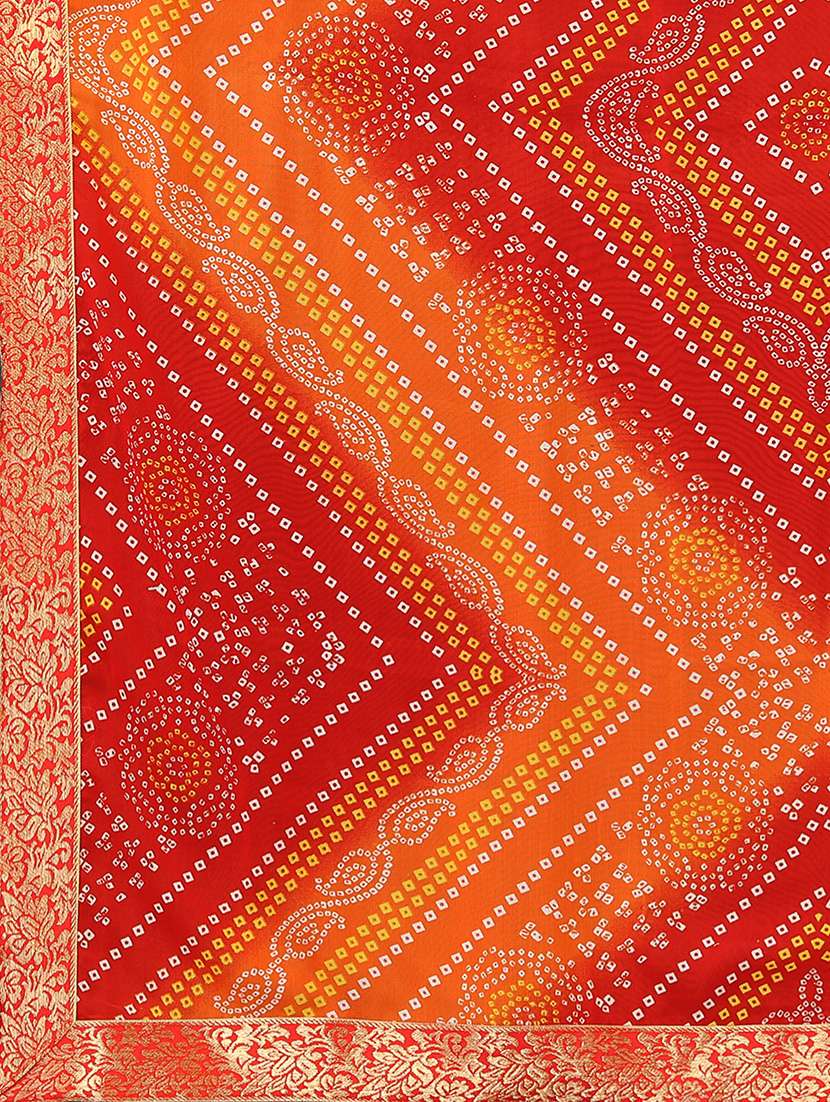 georgette bandhani saree with blouse - 19602624 -  Standard Image - 3