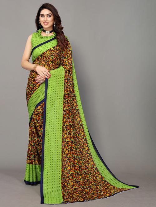 georgette woven saree with blouse - 19602870 - Standard Image - 0