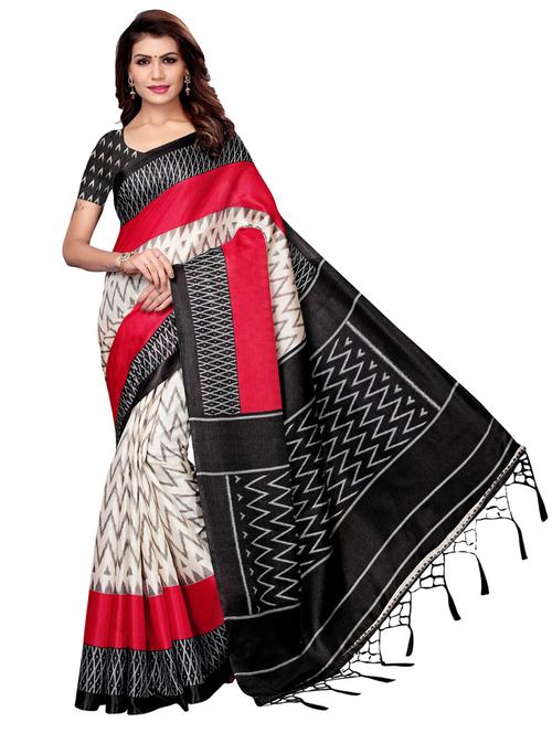 multi colored printed saree with blouse - 19603050 - Standard Image - 0