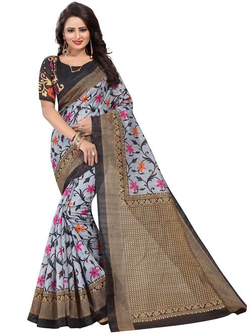 ditsy floral bhagalpuri saree with blouse - 19603147 -  Standard Image - 0