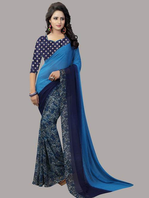 paisley printed woven saree with blouse - 19603233 - Standard Image - 0