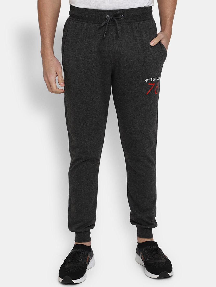 grey solid casual track pant - 19604293 - Zoom Image - 0