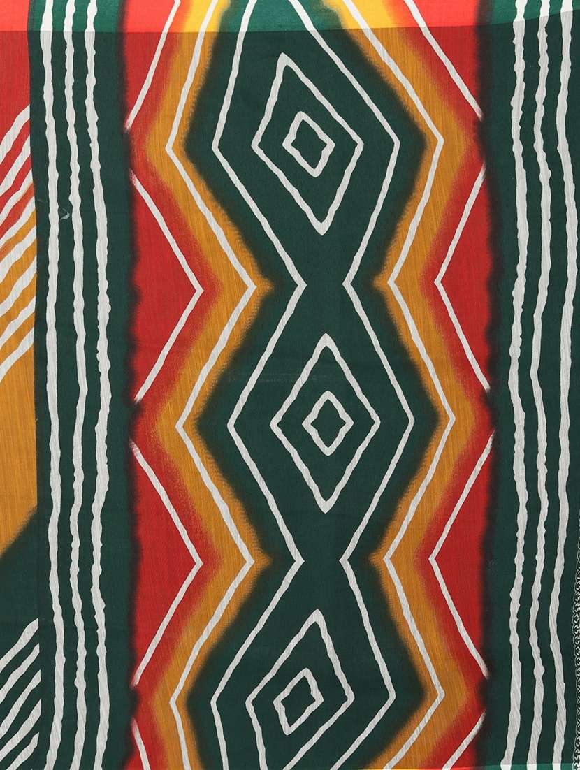 printed leheriya saree with blouse - 19604491 - Standard Image - 3