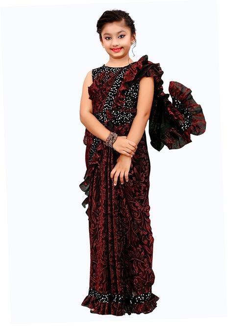 self design bollywood saree - 19605736 - Standard Image - 0