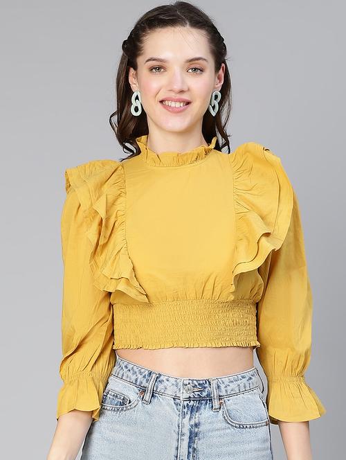 women's crop mock neck top - 19608171 -  Standard Image - 0