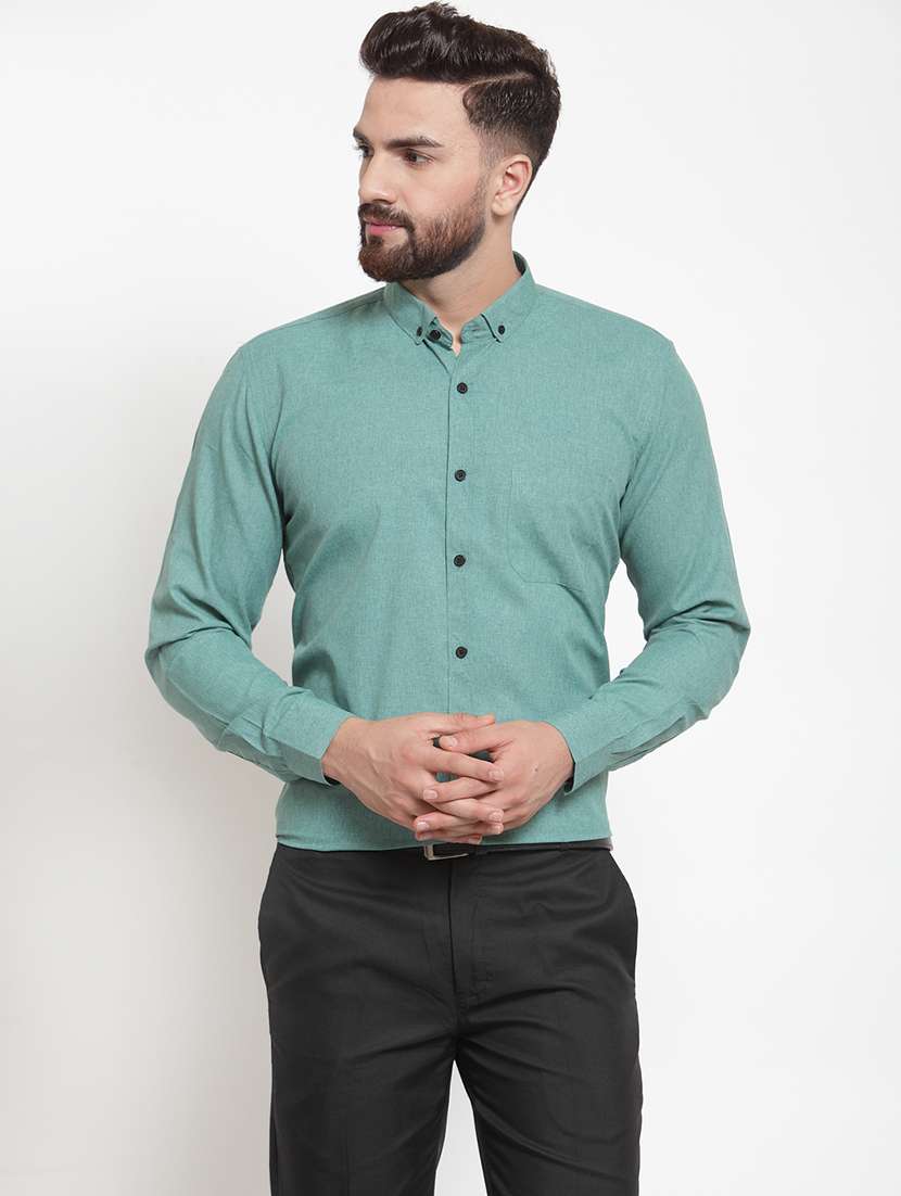 mens solids formal shirt