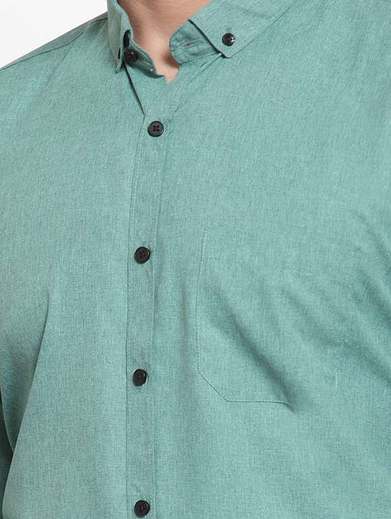mens solids formal shirt - 19608844 -  Standard Image - 3