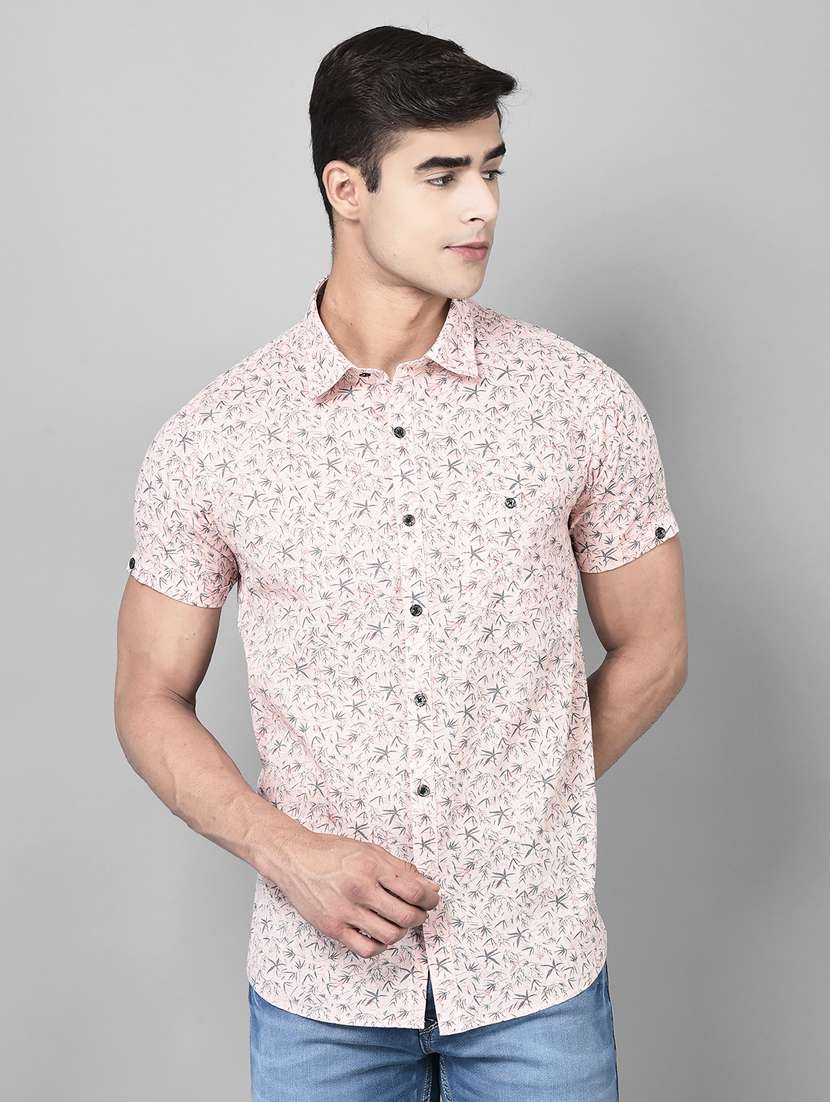 mens printed casual shirt